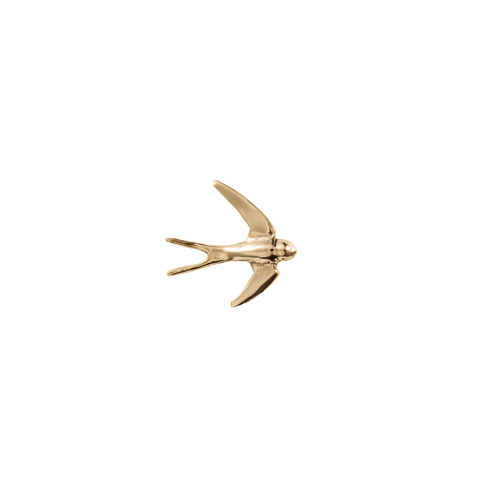 3D Swallow Stud Earring