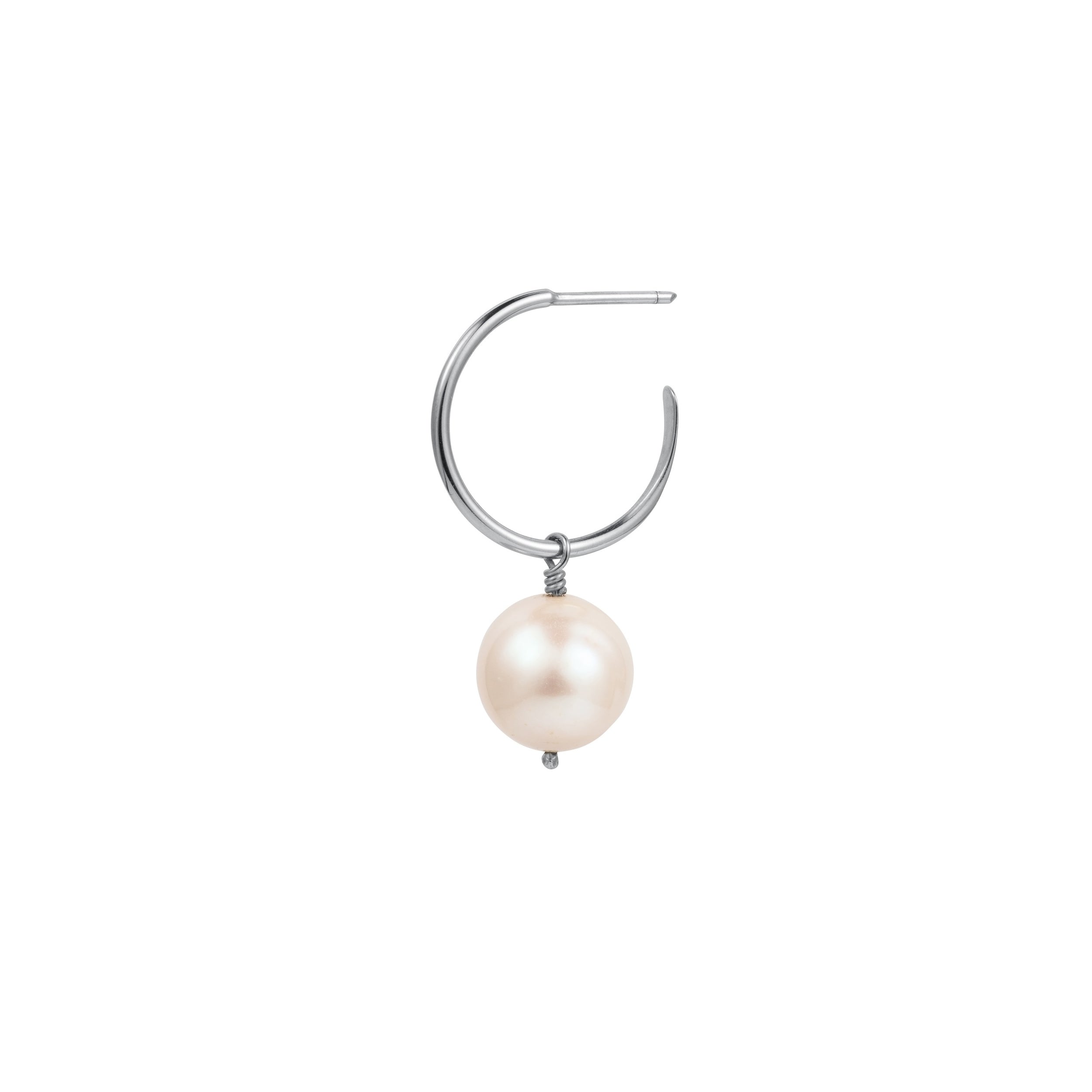 Baroque Pearl Hoop Earring