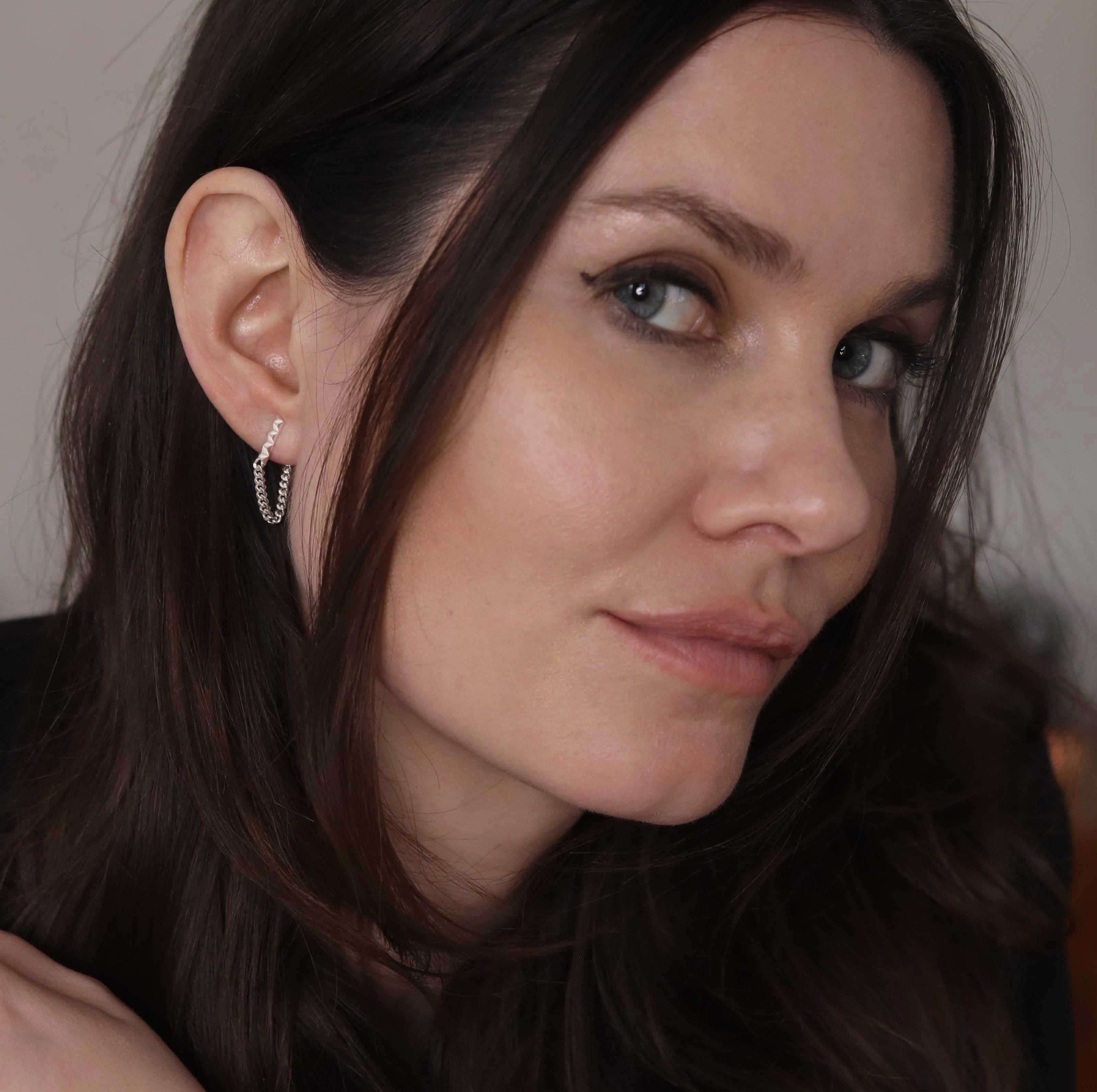 Rocka Line Chainback Earrings