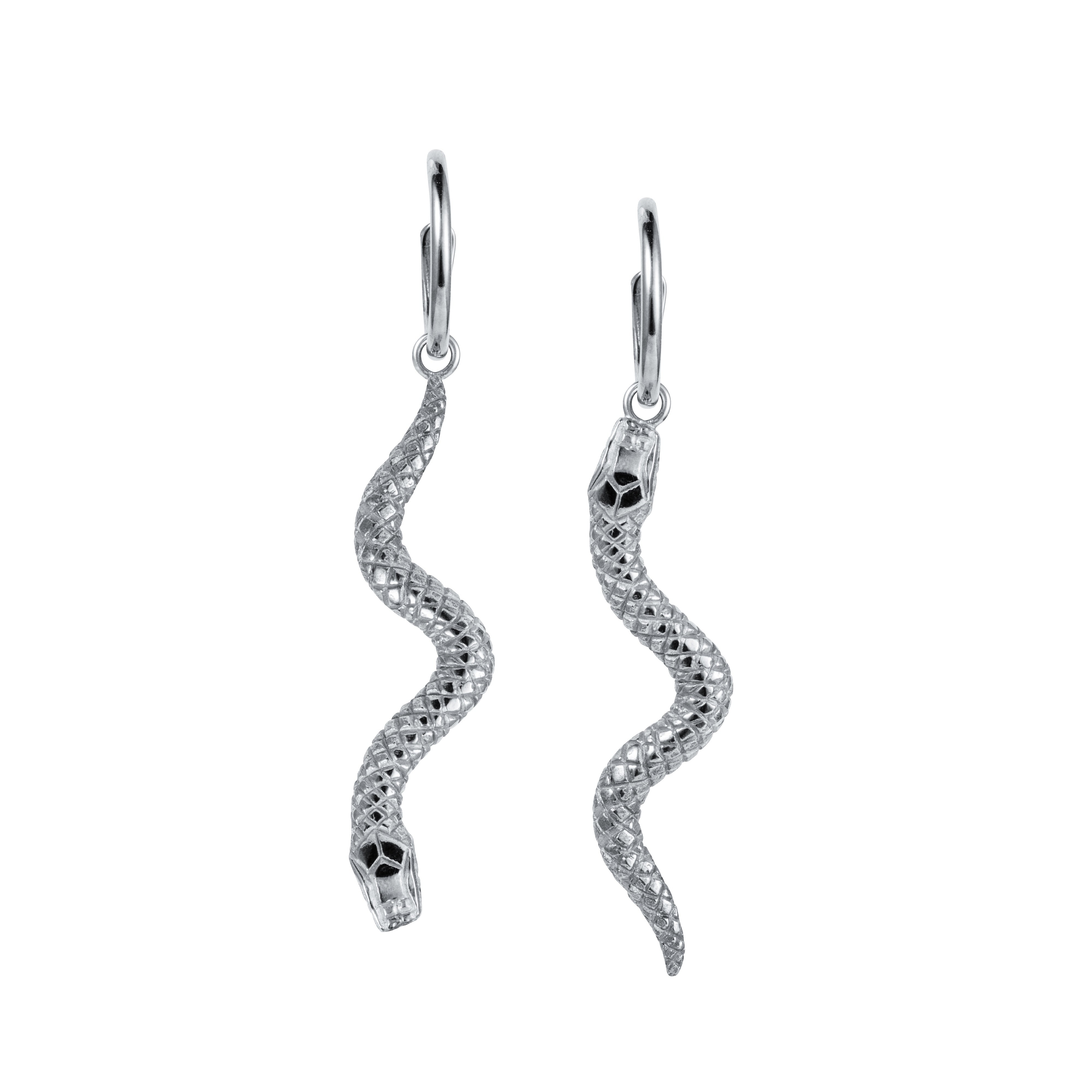 Serpent Hoop Earrings