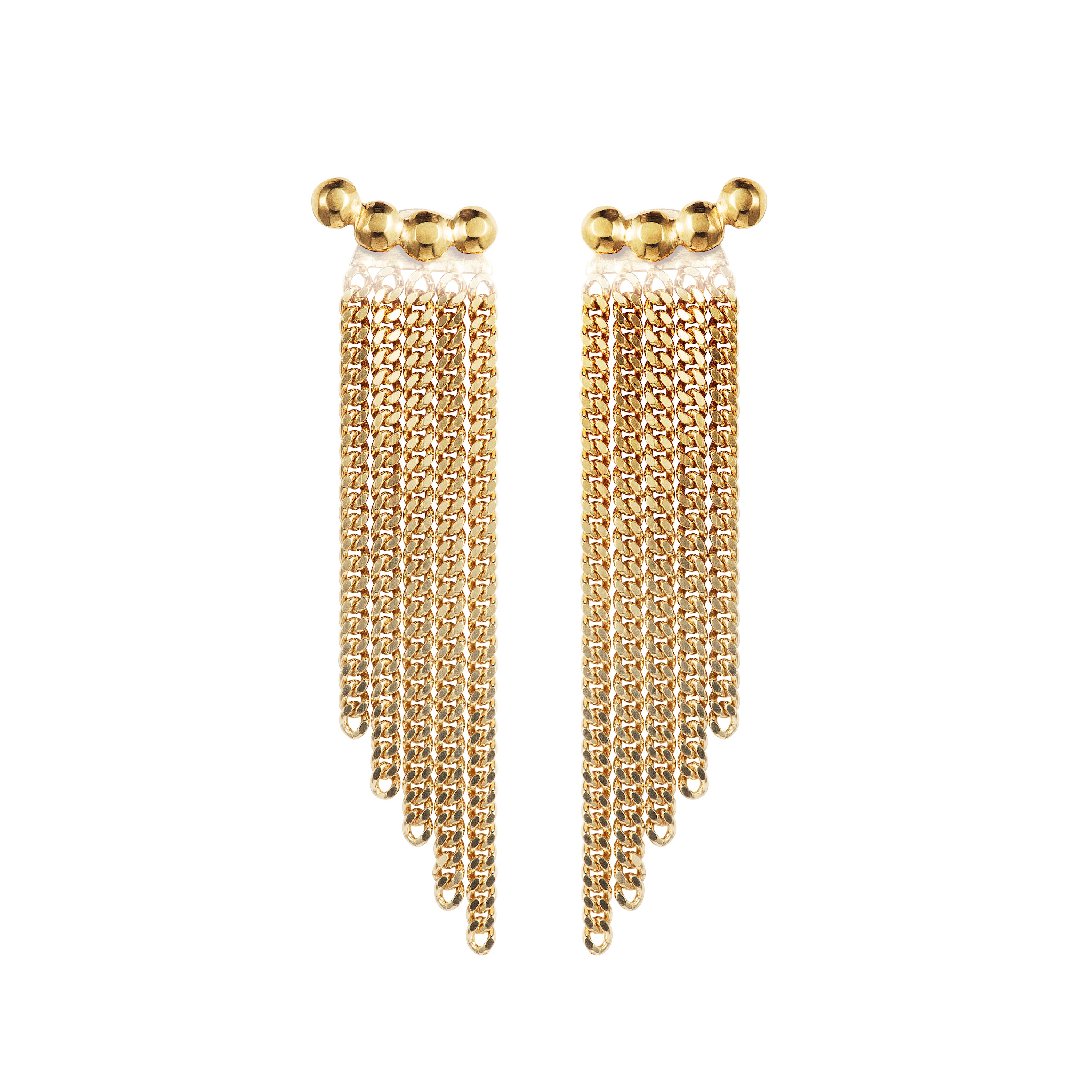 Speakeasy 4-Stud Chainback Earrings