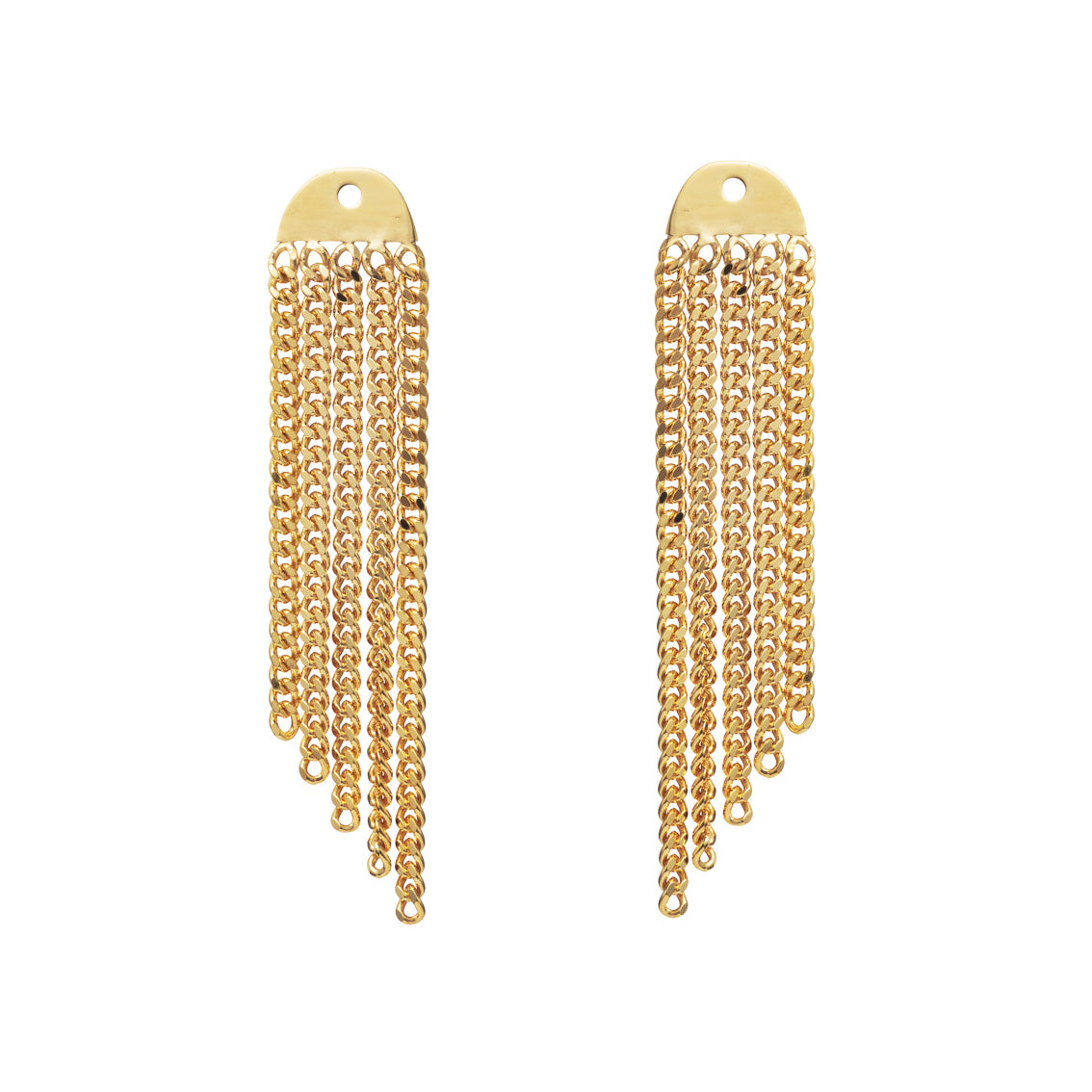 French 75 Detachable Chain Back Earrings - Main Image
