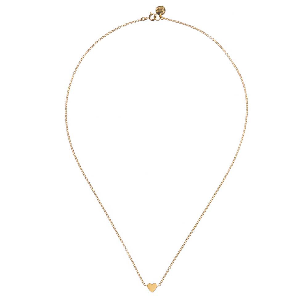 Louise wade heart necklace gold vermeil