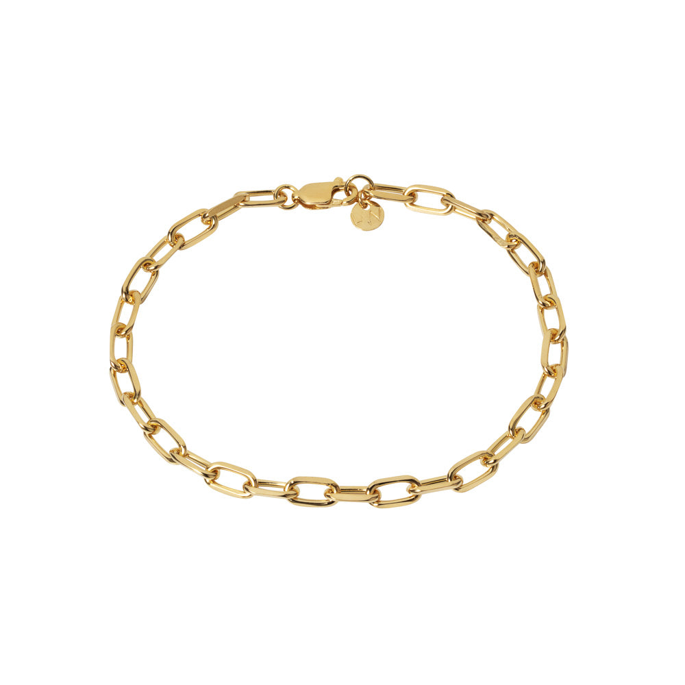 Knife Edge Chain Link Bracelet