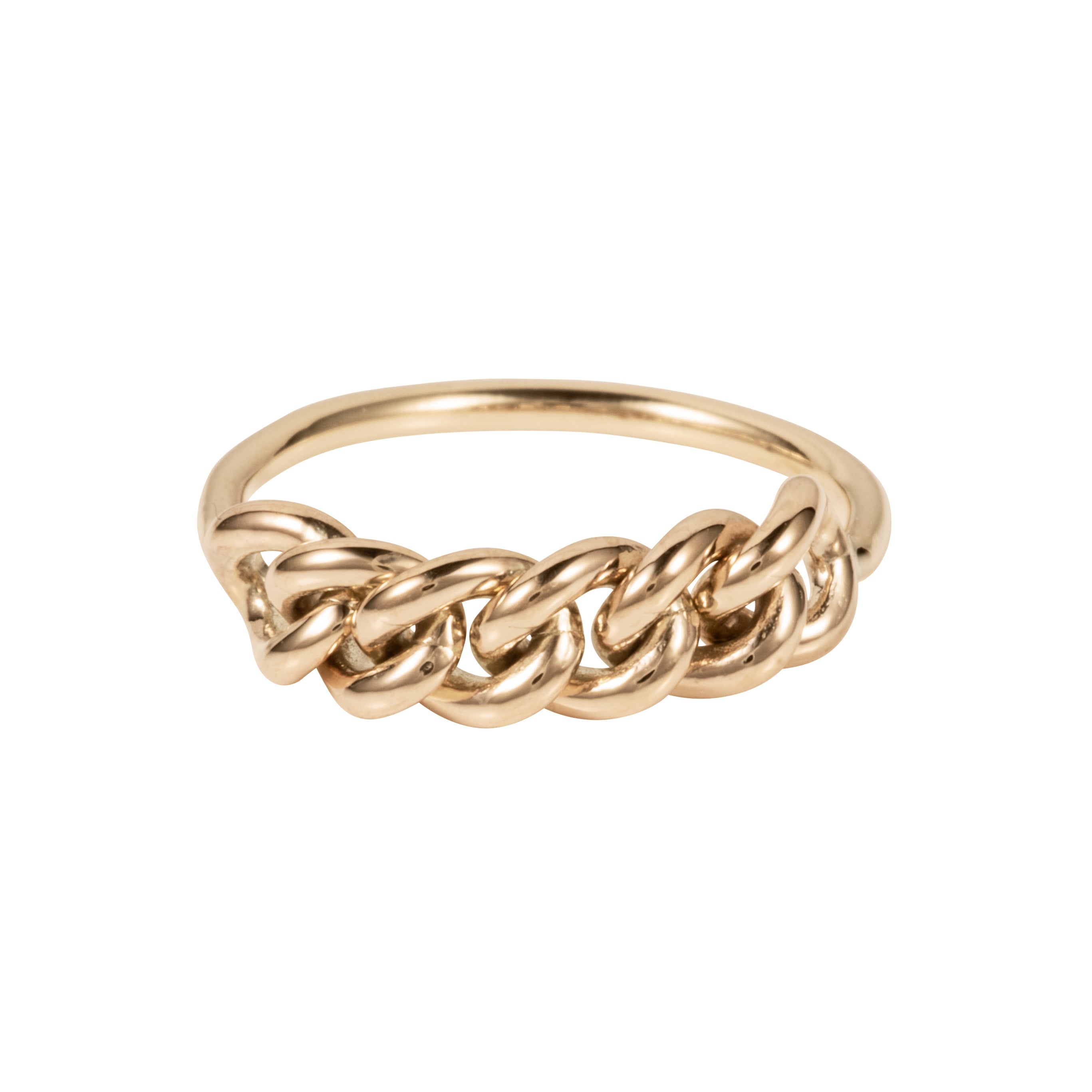 Paris Chain Ring 9ct Gold