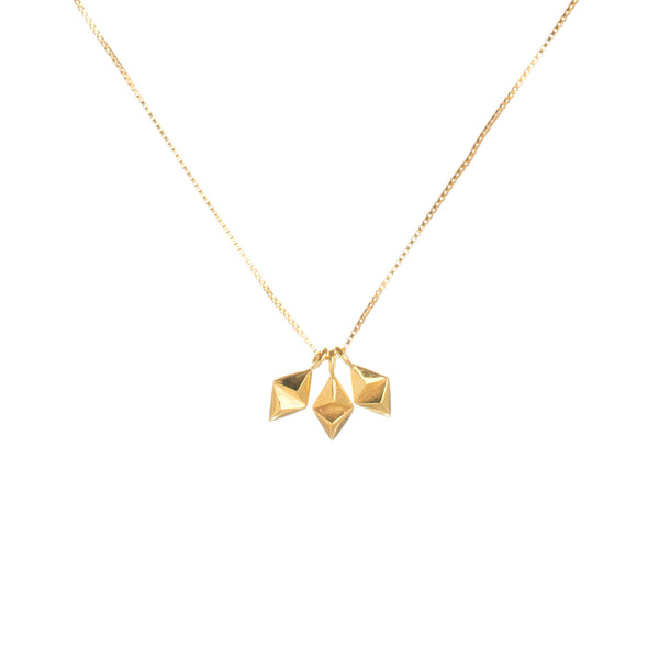 Kite Necklace in gold by Louise Wade Jewellery