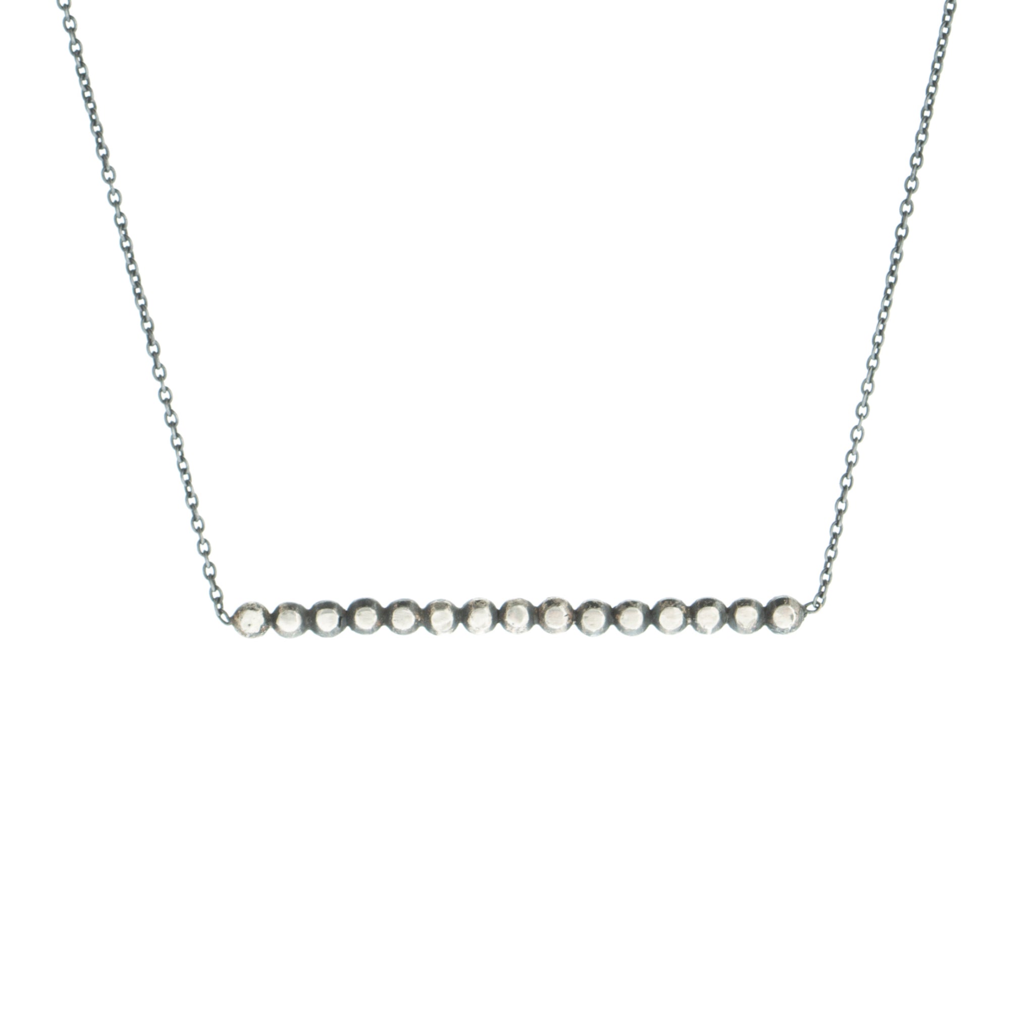 speakeasy-bar necklace in sterling silver by Louise wade London