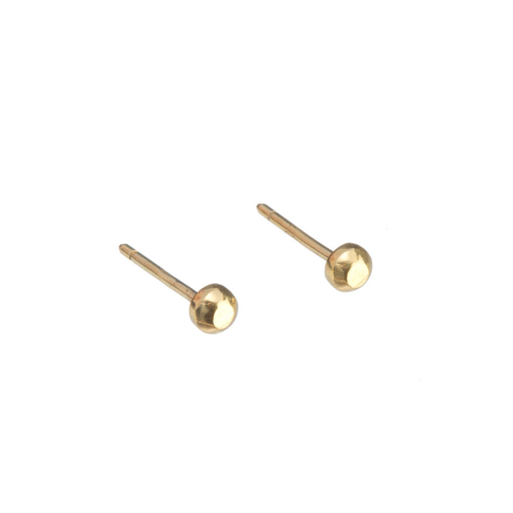Louise wade Vincent stud earrings gold vermeil