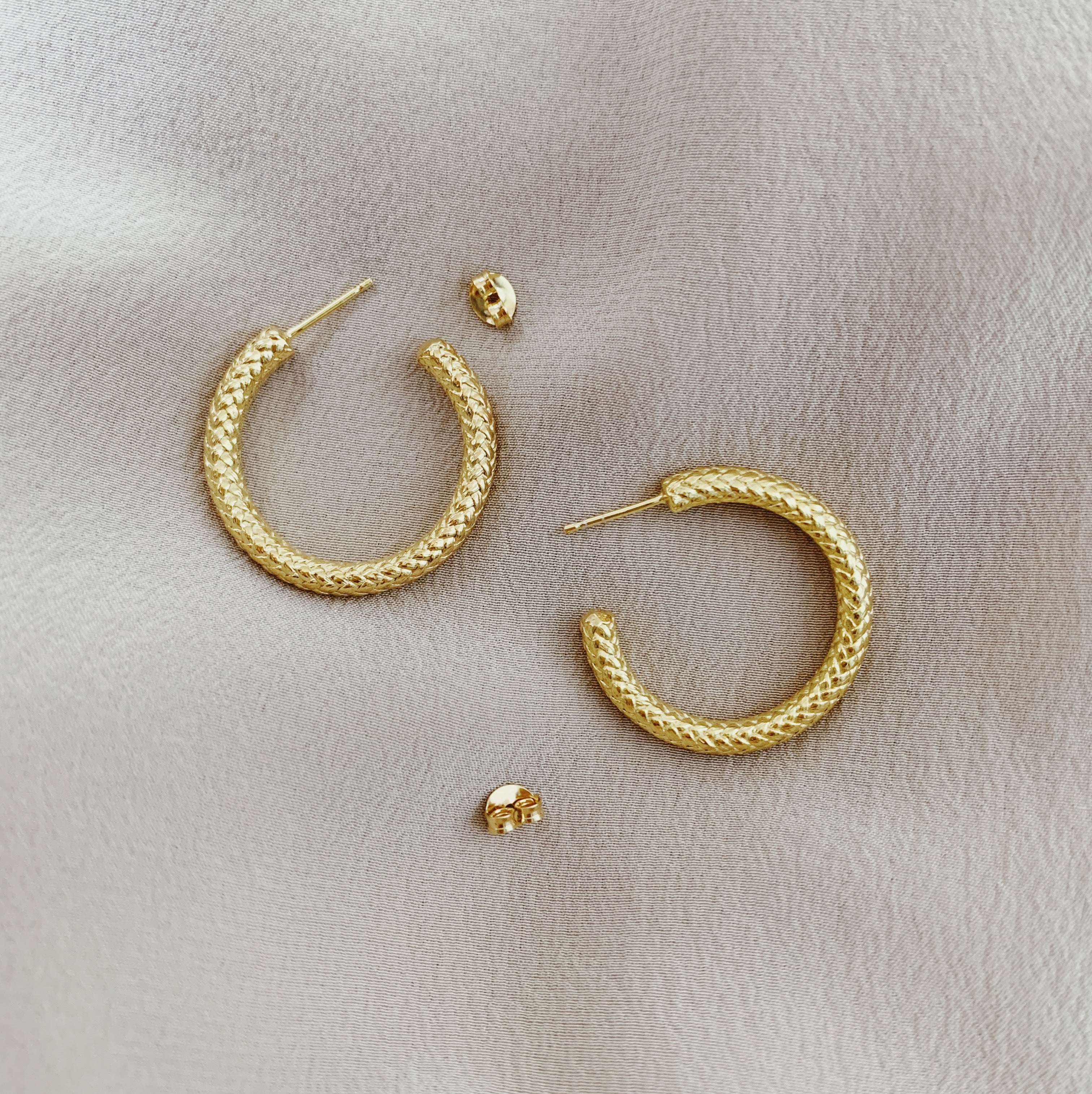 Yacht Rope Chunky Hoop Earrings- Large