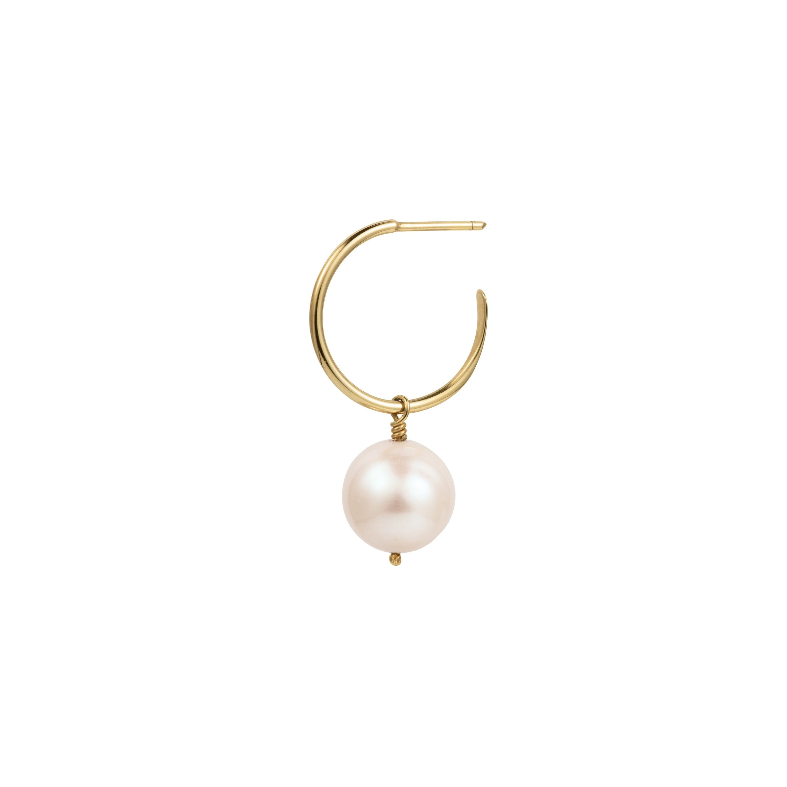 Baroque Pearl Hoop Earring