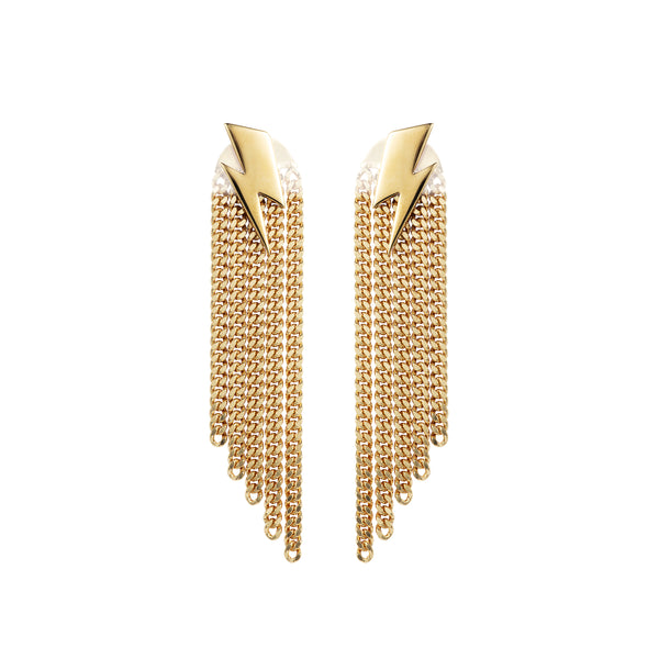 Bowie Flash Chainback Earrings