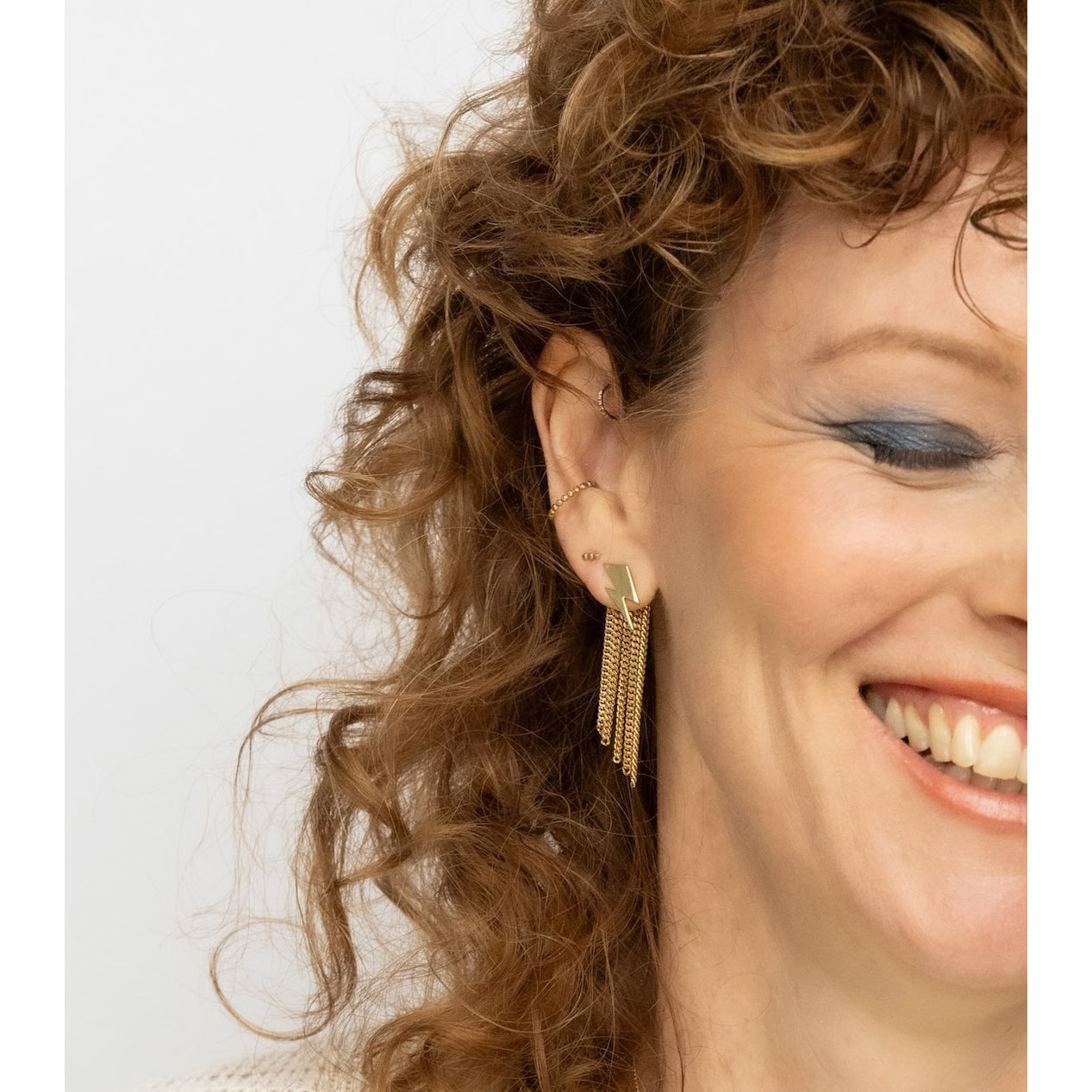 Bowie Flash Chainback Earrings