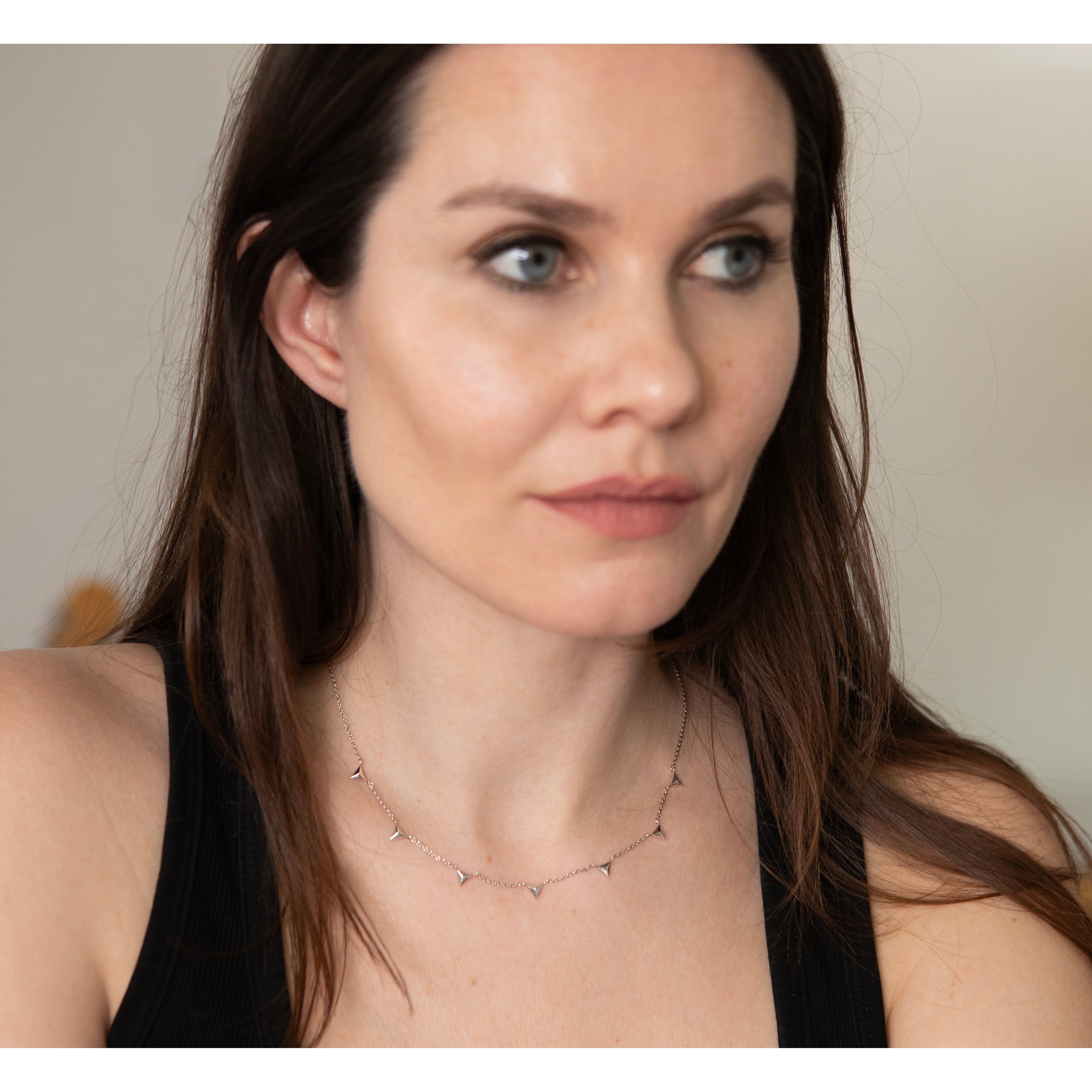 Rocka Seven Stud Necklace