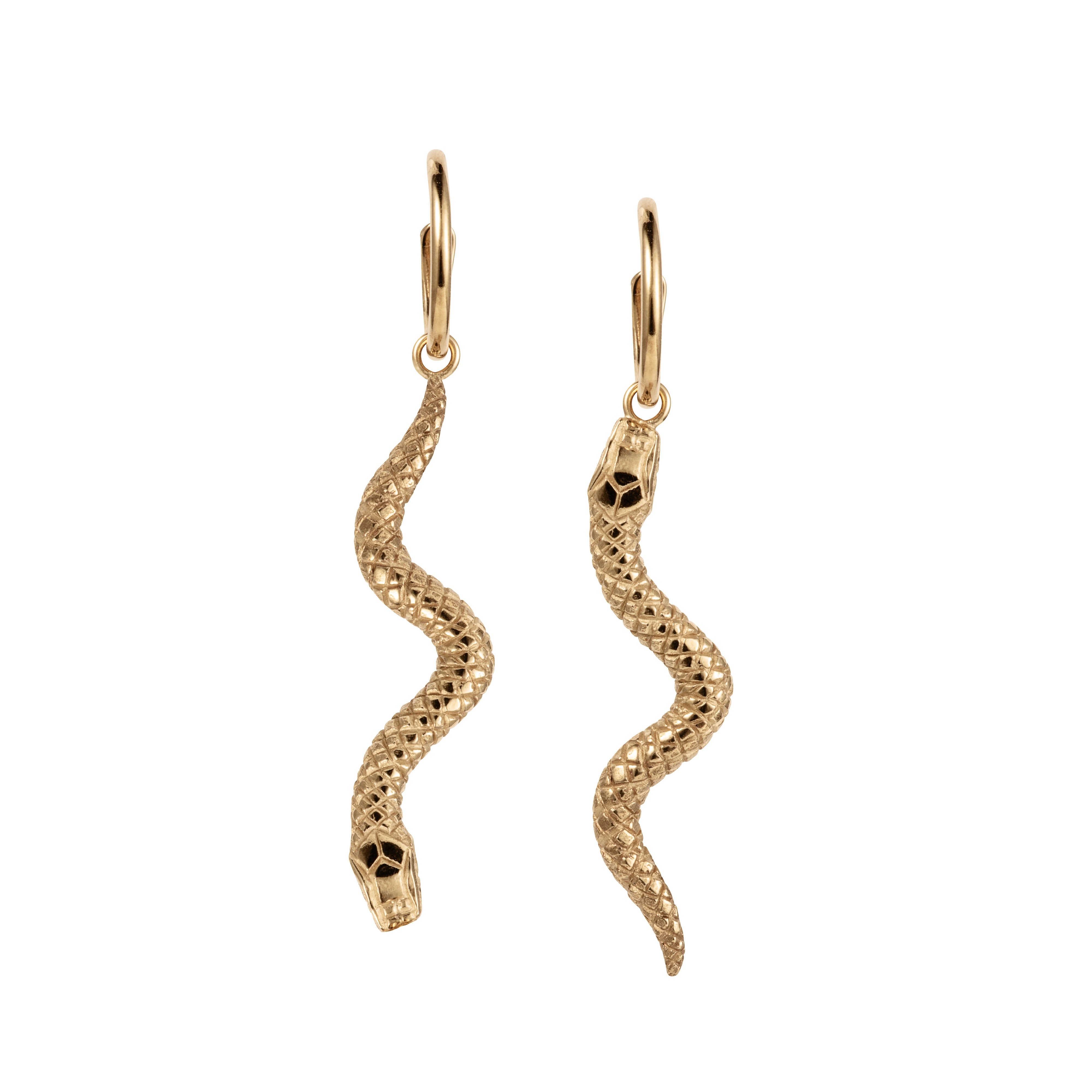 Serpent Hoop Earrings