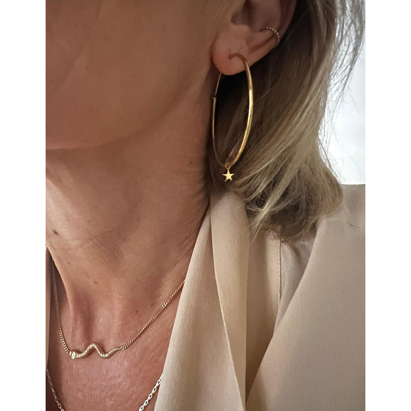Stellar Hoop Earrings