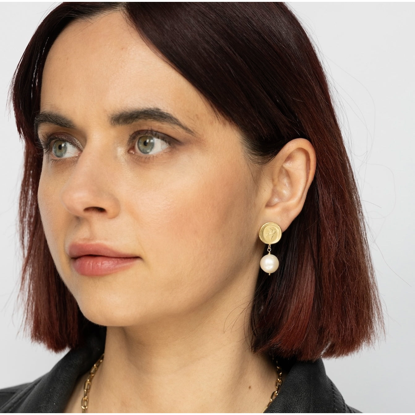 Swallow Baroque Pearl Drop Earrings
