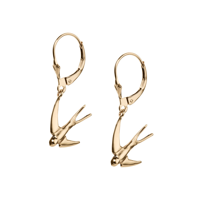 3D Swallow Earrings