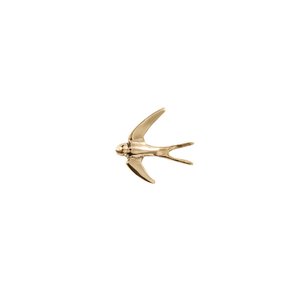 3D Swallow Stud Earring