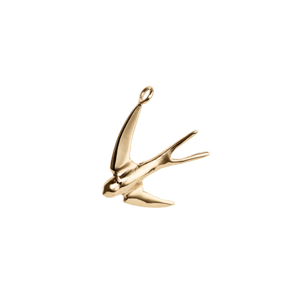 3D Swallow Charm