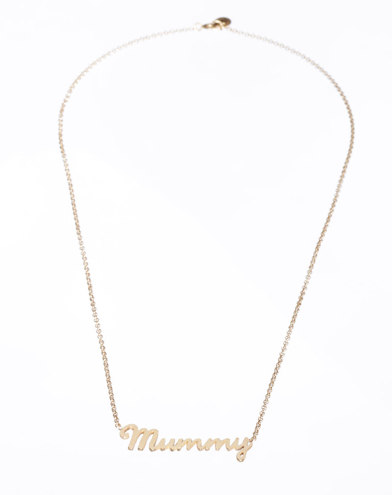 Mummy Necklace Louise Wade gold vermeil