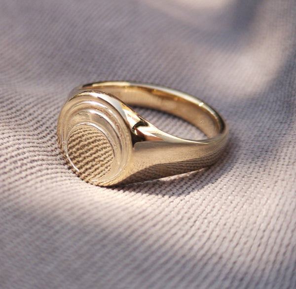 Crescent Moon Signet Ring