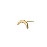 Crescent Moon Stud Earring