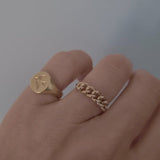 Paris Chain Ring 9ct Gold