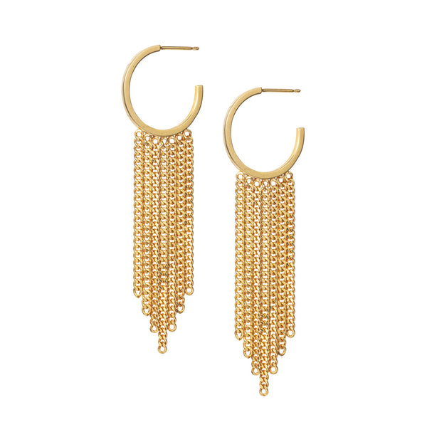 French 75 Hoop Earrings