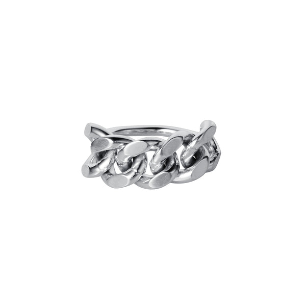 Hackney Chain Ring Silver