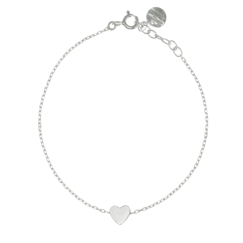 Louise wade heart bracelet sterling silver