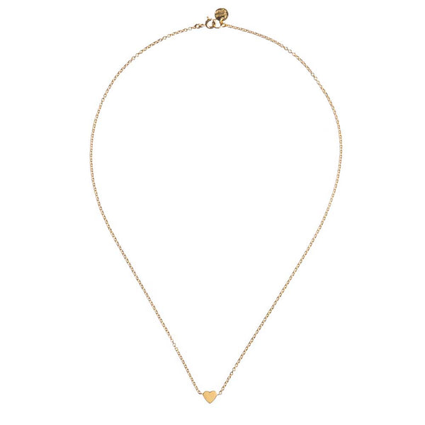 Louise wade heart necklace gold vermeil