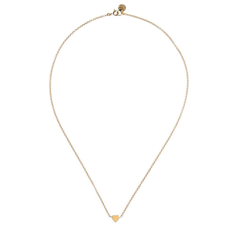 Louise wade heart necklace gold vermeil