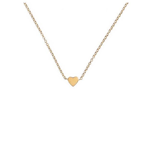 Louise wade heart necklace gold vermeil detail