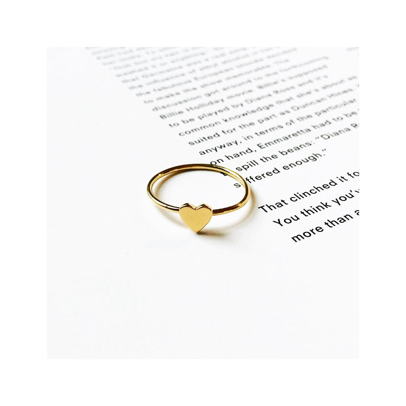 heart ring by Louise wade  gold vermeil