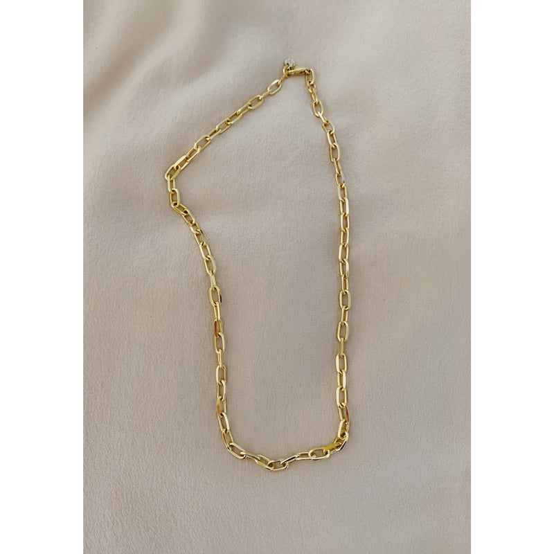 Knife Edge Chain Link Necklace