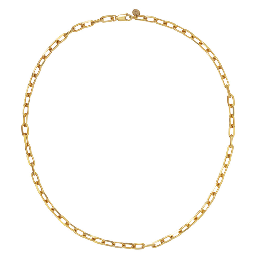 Knife Edge Chain Link Necklace