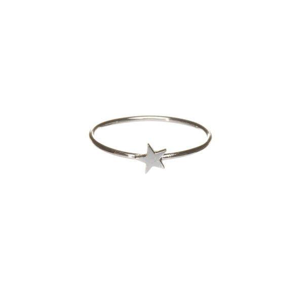 Little Star ring, silver star ring, christmas star, louise wade jewellery
