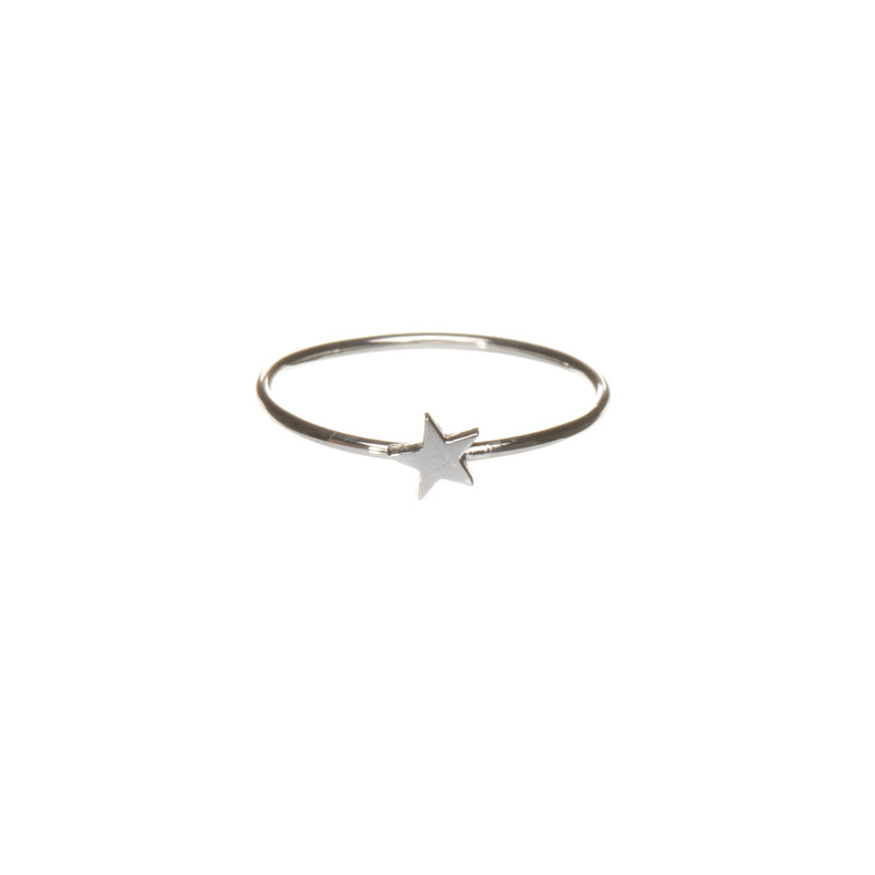 Little Star ring, silver star ring, christmas star, louise wade jewellery