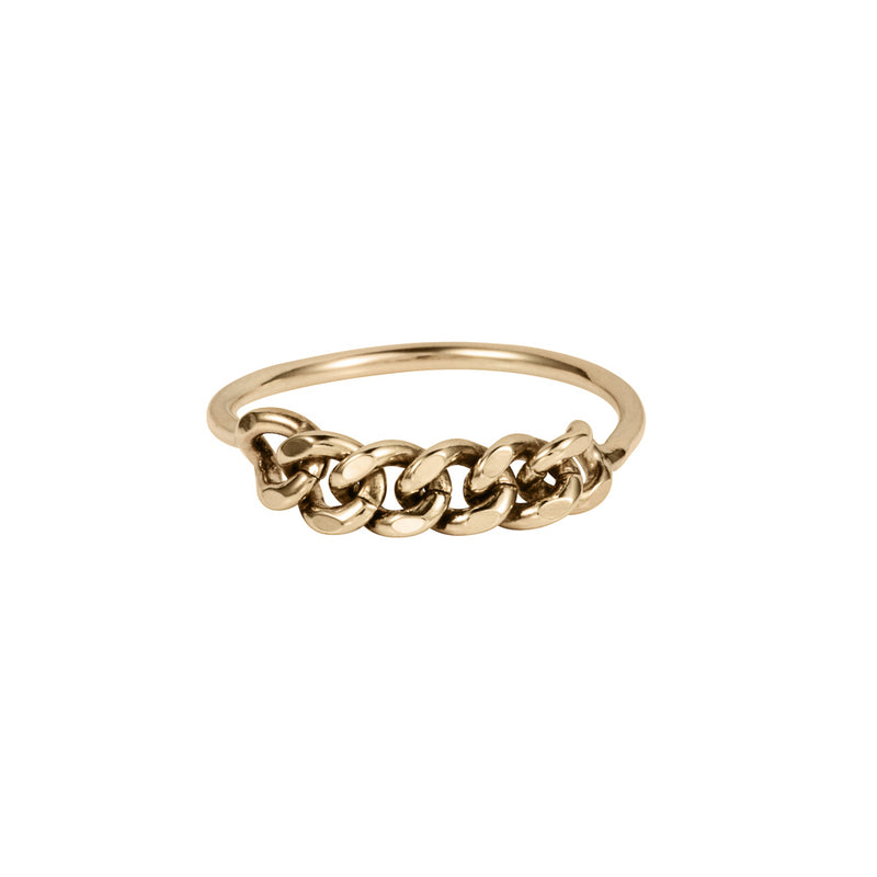 London Chain Ring 9ct Gold