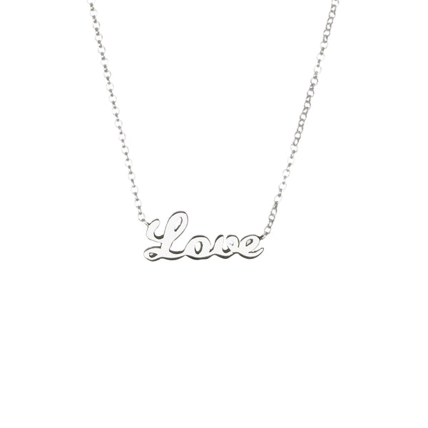ove necklace by Louise Wade sterling silver