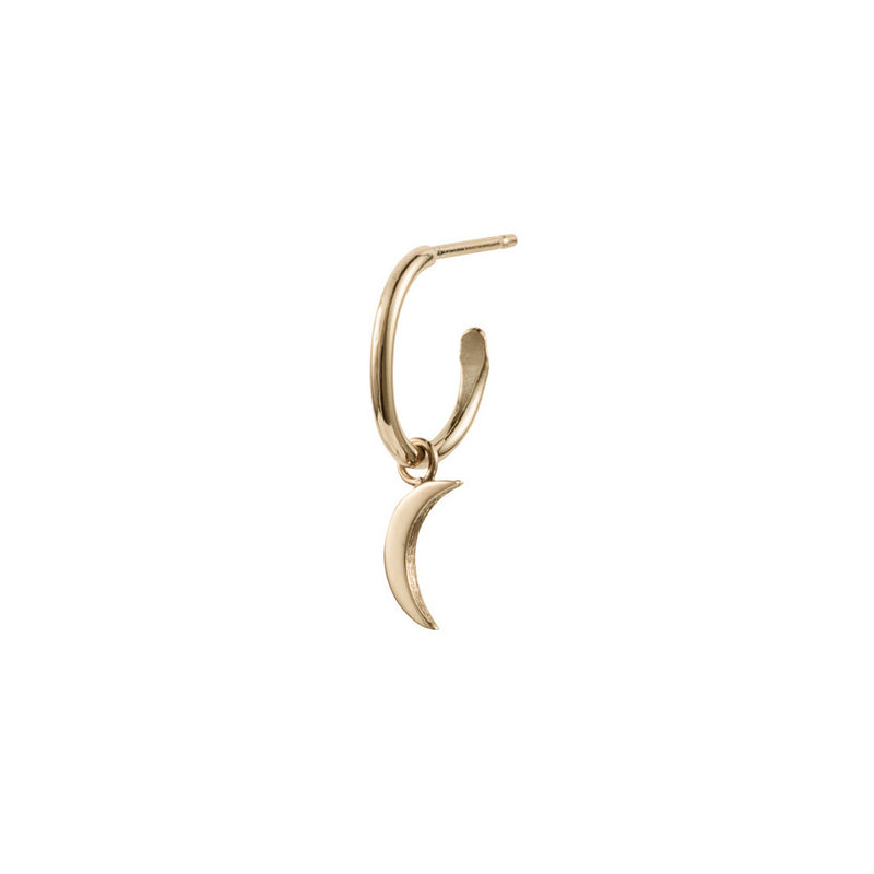 Mini Moon Hoop Earring