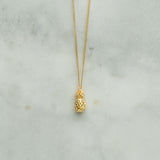 pineapple necklace in gold vermeil by Louise Wade London