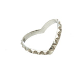 Louise Wade Rocka heart ring sterling silver