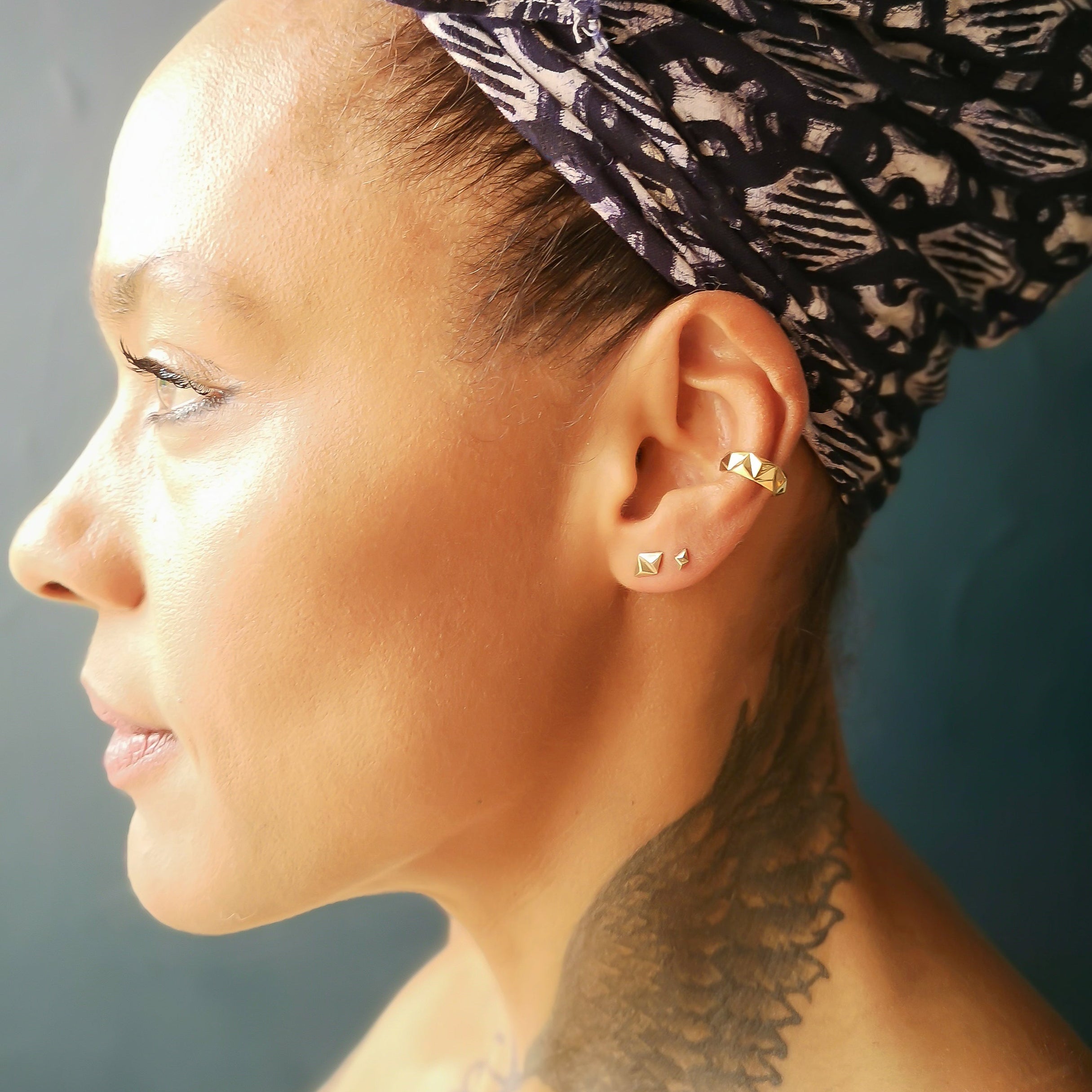 Tiny Rocka Kite Stud Earring