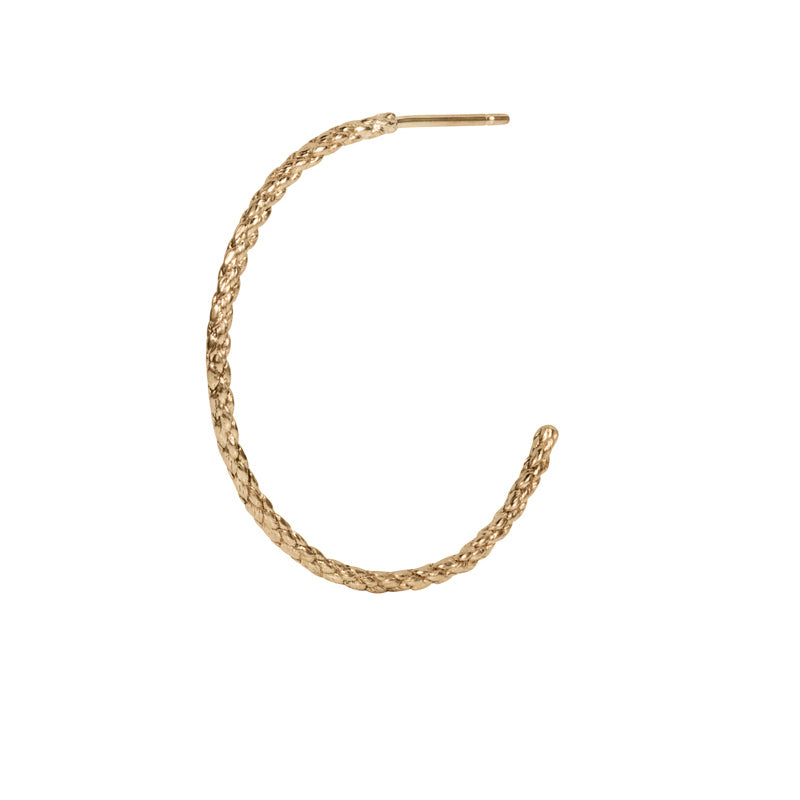 Rope Hoop Earring Large