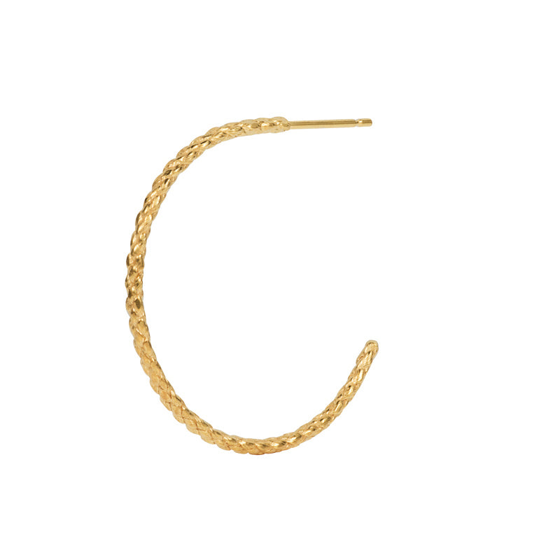 Rope Hoop Earring Large