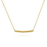 Rope necklace in gold by Louise Wade