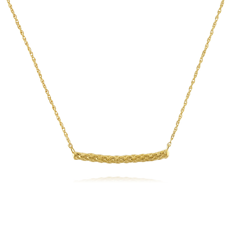Rope necklace in gold by Louise Wade
