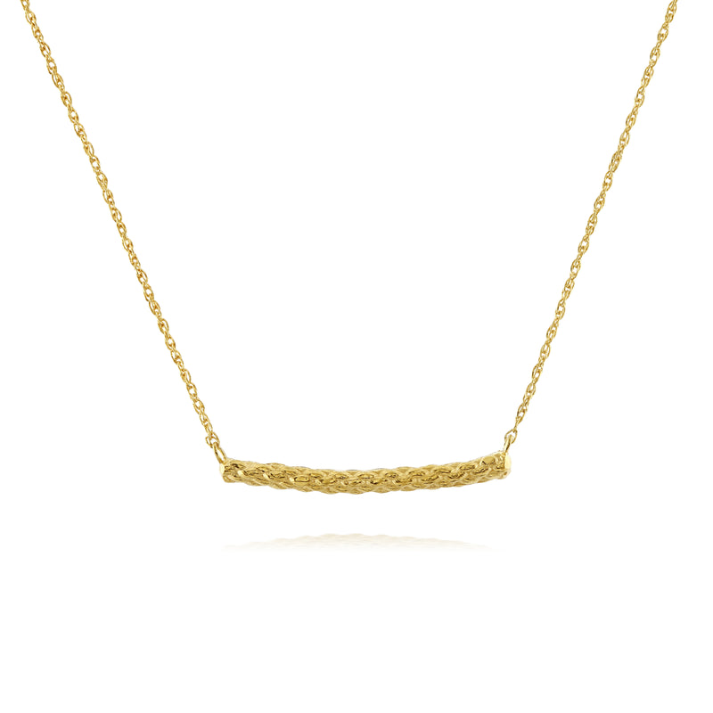 Rope necklace in gold by Louise Wade