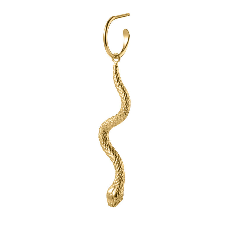 Serpent Hoop Earring